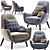 Luxurious Poliform Mad King Armchair 3D model small image 1