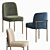 Elevate Your Dining Space: Westelm Jack Metal Frame Dining Chair 3D model small image 1