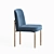 Elevate Your Dining Space: Westelm Jack Metal Frame Dining Chair 3D model small image 2