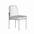 Elevate Your Dining Space: Westelm Jack Metal Frame Dining Chair 3D model small image 4