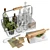 Modern Kitchen Decor Set 3D model small image 1