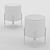 Cocoon: Stylish Storage Ottoman 3D model small image 2