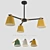 Natura A 3-Lamp Designer Chandelier 3D model small image 3