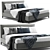 Elegant Andersen Minotti Bed - 2012 Design 3D model small image 1