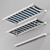 Marquise Cassette Awnings - Set of 2 3D model small image 1