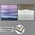 Decor Set: 2 Paintings & 4 Frames 3D model small image 1