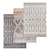 Luxury Texture Carpets Set 3D model small image 1