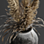 Dry Plant Bouquet in Vintage Vase 3D model small image 3