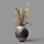 Dry Plant Bouquet in Vintage Vase 3D model small image 8