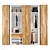 Custom Modular Wardrobe - Stylish Design and Spacious Storage 3D model small image 10