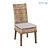 Scott Living Kubu Rattan Dining Chair 3D model small image 1
