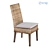 Scott Living Kubu Rattan Dining Chair 3D model small image 2