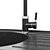 Fabiano Arc Black Sink Set 3D model small image 2