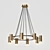 Elegant Unity 8-Lamp Chandelier 3D model small image 1