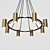 Elegant Unity 8-Lamp Chandelier 3D model small image 2