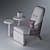 Elegant and Comfortable Colette Chair 3D model small image 3