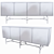 Versatile Double Diamond Cabinet 3D model small image 2