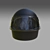 Sleek Motorcycle Helmet - High/Low Poly 3D model small image 3