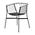 Modern Outdoor Seating: Jeanette Chair & Louie Table 3D model small image 2