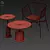 Modern Outdoor Seating: Jeanette Chair & Louie Table 3D model small image 4