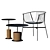 Modern Outdoor Seating: Jeanette Chair & Louie Table 3D model small image 6