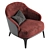 Elegant LIAM ELIS Armchair 3D model small image 3