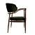 MASON Upholstered Dining Chair 3D model small image 8