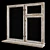 Title: Vintaged Window Frame 3D model small image 1