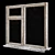 Title: Vintaged Window Frame 3D model small image 2