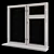 Title: Vintaged Window Frame 3D model small image 3