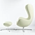 Elegant Egg Chair by Arne Jacobsen 3D model small image 3