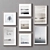 Versatile Collection of 7 Picture Frames 3D model small image 1