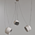 Budget Pendant Lights with 3 Lamps 3D model small image 3