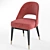 Velvet Dining Chairs: Clover Collection 3D model small image 4