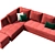 Veneto Gabriel Corner Sofa 3D model small image 2