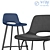 Modern Levy Barstool: Stylish and Functional 3D model small image 2