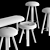 BuzziMilk: Rustic-Chic Stool Collection 3D model small image 3