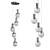 Modern Glass Bulb Pendant Lamp Kit 3D model small image 1