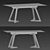 Modern Chip Strip Dining Table 3D model small image 3