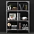 FJELLBO Black Shelf - Stylish and Functional Storage Solution 3D model small image 1