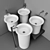 Agape In-Out Washbasin: Elegant Italian Design 3D model small image 3