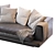 Elegant Maxalto Aurae Sofa 3D model small image 2