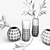 LES DEUX AMIS Vases: Elegant Décor 3D model small image 3