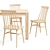 Sleek and extendable dining set: Tressia chair and Isbel table 3D model small image 2