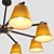 Natura A 8-Lamp Designer Chandelier 3D model small image 2