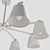 Natura A 8-Lamp Designer Chandelier 3D model small image 5