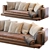 Elegant Aurae Maxalto Sofa 3D model small image 1