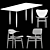 NORR11 Dining Set: OKU Table with Buffalo, Elefant, and NY11 Chairs 3D model small image 4