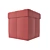 Chester Ottoman: Compact and Stylish 40cm Cube 3D model small image 2