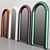 Sleek Chrome Mirror by Luca Nichetto 3D model small image 4